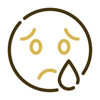 Sad Tear icon for illustration, web, app, infographic, etc vector