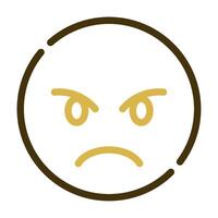 Angry icon for illustration, web, app, infographic, etc vector