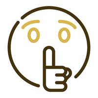 Shhh Quiet icon for illustration, web, app, infographic, etc vector