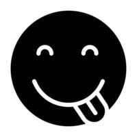 Tongue Out icon for illustration, web, app, infographic, etc vector