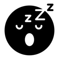 Sleepy Zzz icon for illustration, web, app, infographic, etc vector