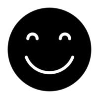 Happy Face icon for illustration, web, app, infographic, etc vector