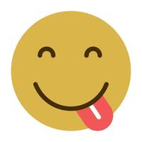 Tongue Out icon for illustration, web, app, infographic, etc vector