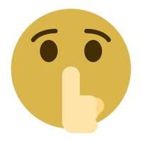 Shhh Quiet icon for illustration, web, app, infographic, etc vector