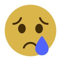 Sad Tear icon for illustration, web, app, infographic, etc vector