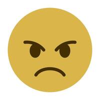 Angry icon for illustration, web, app, infographic, etc vector
