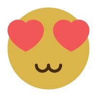 Heart Eyes icon for illustration, web, app, infographic, etc vector