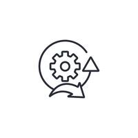 Agile icon. .Editable stroke.linear style sign for use web design,logo.Symbol illustration. vector