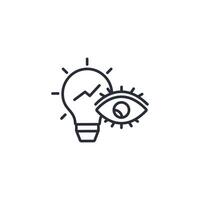 visionary icon. .Editable stroke.linear style sign for use web design,logo.Symbol illustration. vector