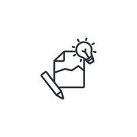 invention icon. .Editable stroke.linear style sign for use web design,logo.Symbol illustration. vector