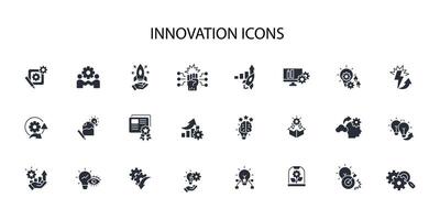 Innovation icon set..Editable stroke.linear style sign for use web design,logo.Symbol illustration. vector