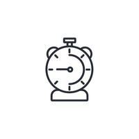 timer icon. .Editable stroke.linear style sign for use web design,logo.Symbol illustration. vector