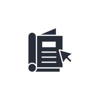online book icon. .Editable stroke.linear style sign for use web design,logo.Symbol illustration. vector