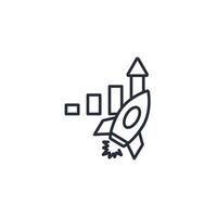 advancement icon. .Editable stroke.linear style sign for use web design,logo.Symbol illustration. vector
