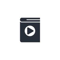audio book icon. .Editable stroke.linear style sign for use web design,logo.Symbol illustration. vector