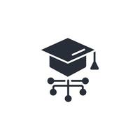 digital education icon. .Editable stroke.linear style sign for use web design,logo.Symbol illustration. vector