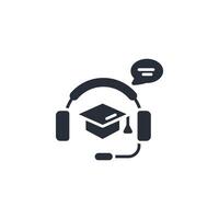 online teaching icon. .Editable stroke.linear style sign for use web design,logo.Symbol illustration. vector