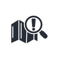 search map icon. .Editable stroke.linear style sign for use web design,logo.Symbol illustration. vector