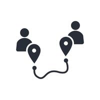 road map icon. .Editable stroke.linear style sign for use web design,logo.Symbol illustration. vector
