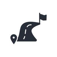 route icon. .Editable stroke.linear style sign for use web design,logo.Symbol illustration. vector