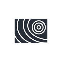 topography icon. .Editable stroke.linear style sign for use web design,logo.Symbol illustration. vector