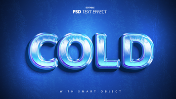 3d blue game text effect editable template design psd