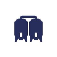 brewery icon on white, vector
