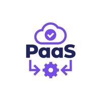 Paas icon, Platform as a Service vector
