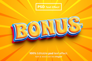 3D Editable Text Effect psd