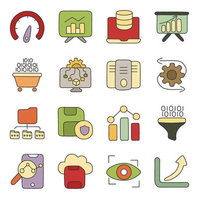 Pack of Finance and Business Flat Icon
