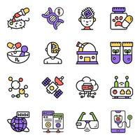Set of Ai Flat Icons vector