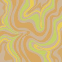 Abstract horizontal background with colorful waves. Trendy illustration in style retro 60s, 70s. Pastel colors vector