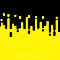 Abstract mustard yellow Rounded Lines Halftone Transition Illustration Background. Abstract melted geometric halftone lines transition pattern of yellow and black colors. vector