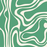 Abstract horizontal background with colorful waves. Trendy illustration in style retro 60s, vector