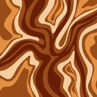 Abstract horizontal background with colorful waves. Trendy illustration in style retro 60s, 70s. Pastel colors vector