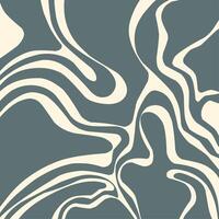 Abstract horizontal background with colorful waves. Trendy illustration in style retro 60s, vector
