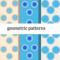 collection of geometric patterns. Simple graphic. Decoration of repeating shapes vector