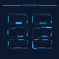 abstract frame set future technology interface hud vector