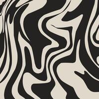 Abstract horizontal background with colorful waves. Trendy illustration in style retro 60s, 70s. Pastel colors vector