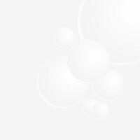 Modern abstract white circle shape background. Elegant circle shape design with shadow. Realistic geometric shape texture. Minimal and clean white graphic. Suit for wallpaper, banner, brochure, cover vector