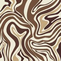 Abstract horizontal background with colorful waves. Trendy illustration in style retro 60s, 70s. Pastel colors vector