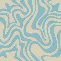 Abstract horizontal background with colorful waves. Trendy illustration in style retro 60s, vector