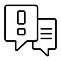 Creative design icon of warning message vector