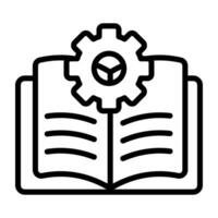 Premium design icon of user manual vector