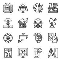 Set of Technology Linear Icons vector