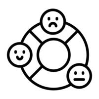 Perfect design icon of feedback analytics vector