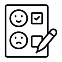 Premium design icon of feedback survey vector