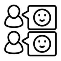 An icon design of customer feedback vector