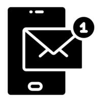 Perfect design icon of mobile email vector