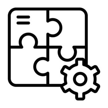 A trendy design icon of problem solving vector